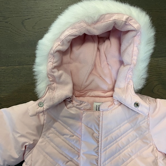 Baby gap pink down filled snowsuit 3-6M brand new - Picture 5 of 6
